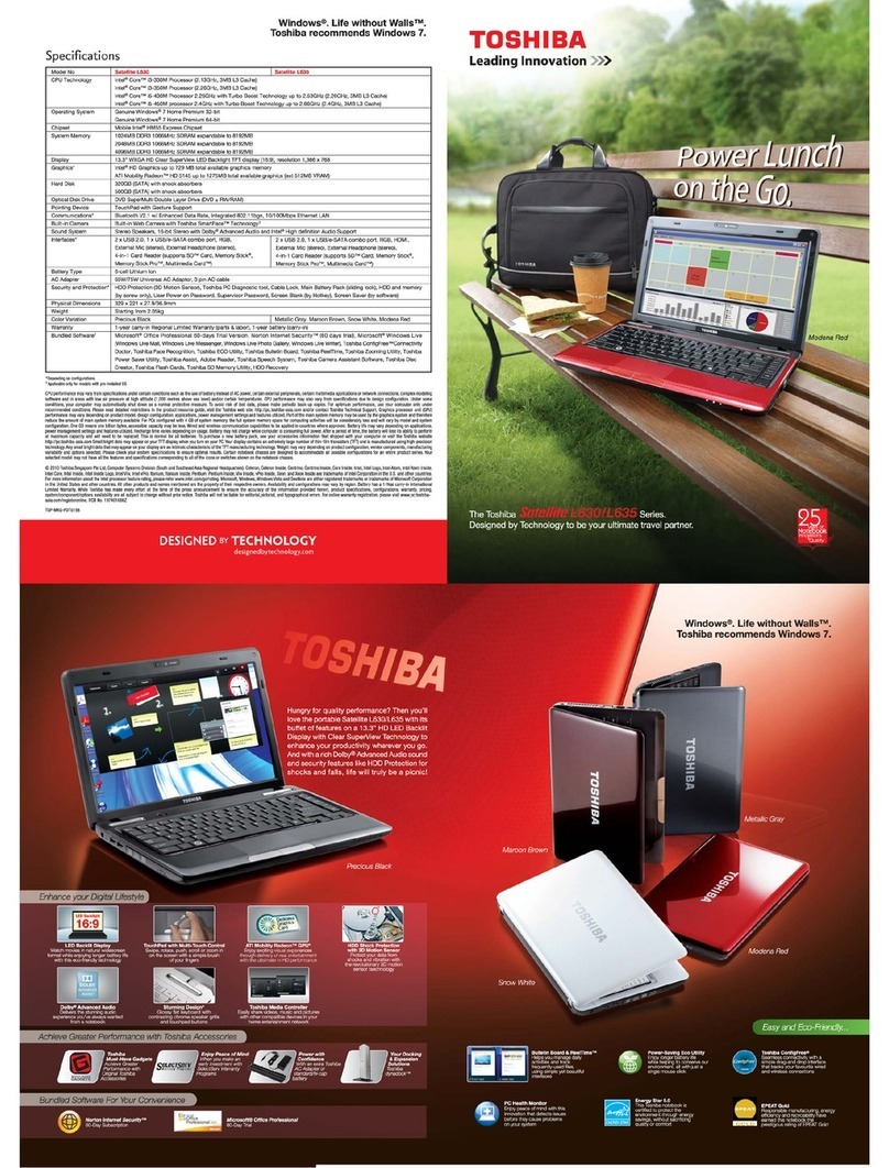 Toshiba PSK00U-02Q02X User manual
