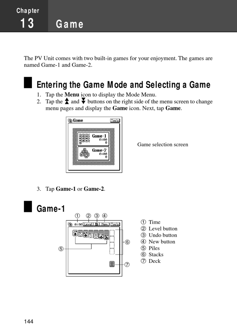 Casio PV-S250 User manual Casio PV-S250 User manual