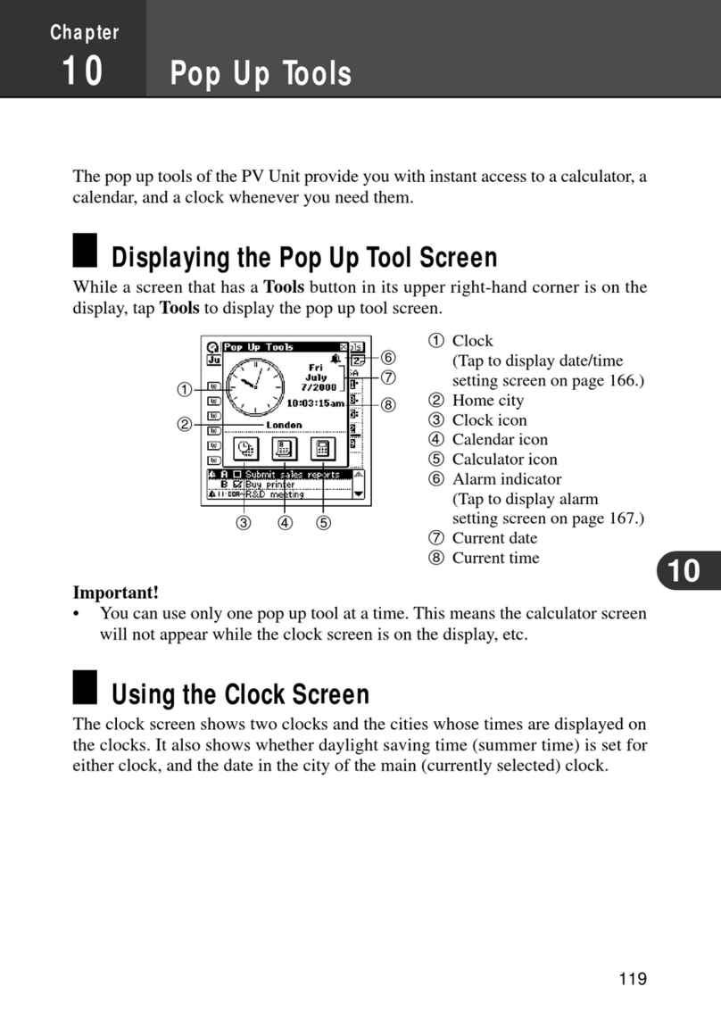 Casio PV-S250 User manual Casio PV-S250 User manual