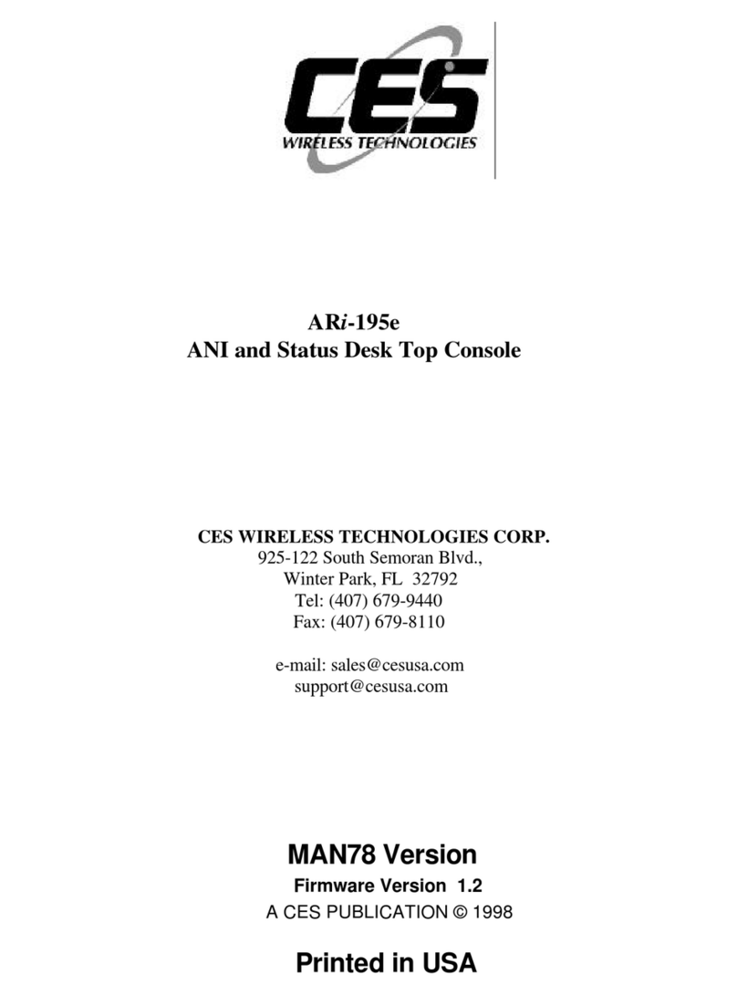 CES ARi-195e Installation and operation manual