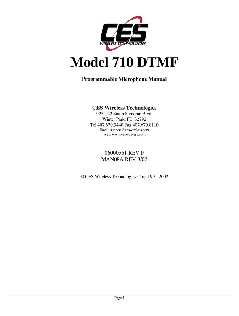 CES 710 DTMF Owner's manual