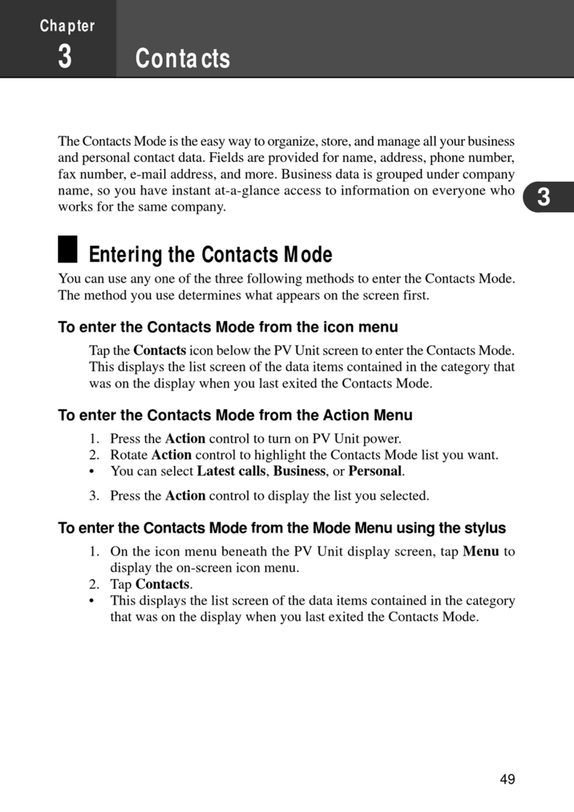 Casio PV-S250 User manual