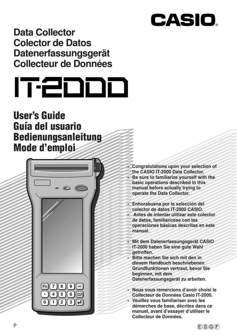 Casio CASSIOPEIA IT-2000D user guide