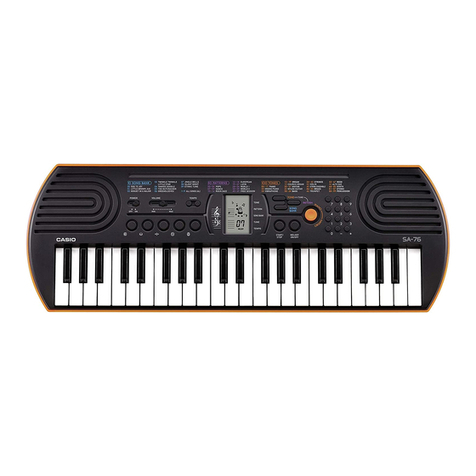 Casio SA-76 User manual