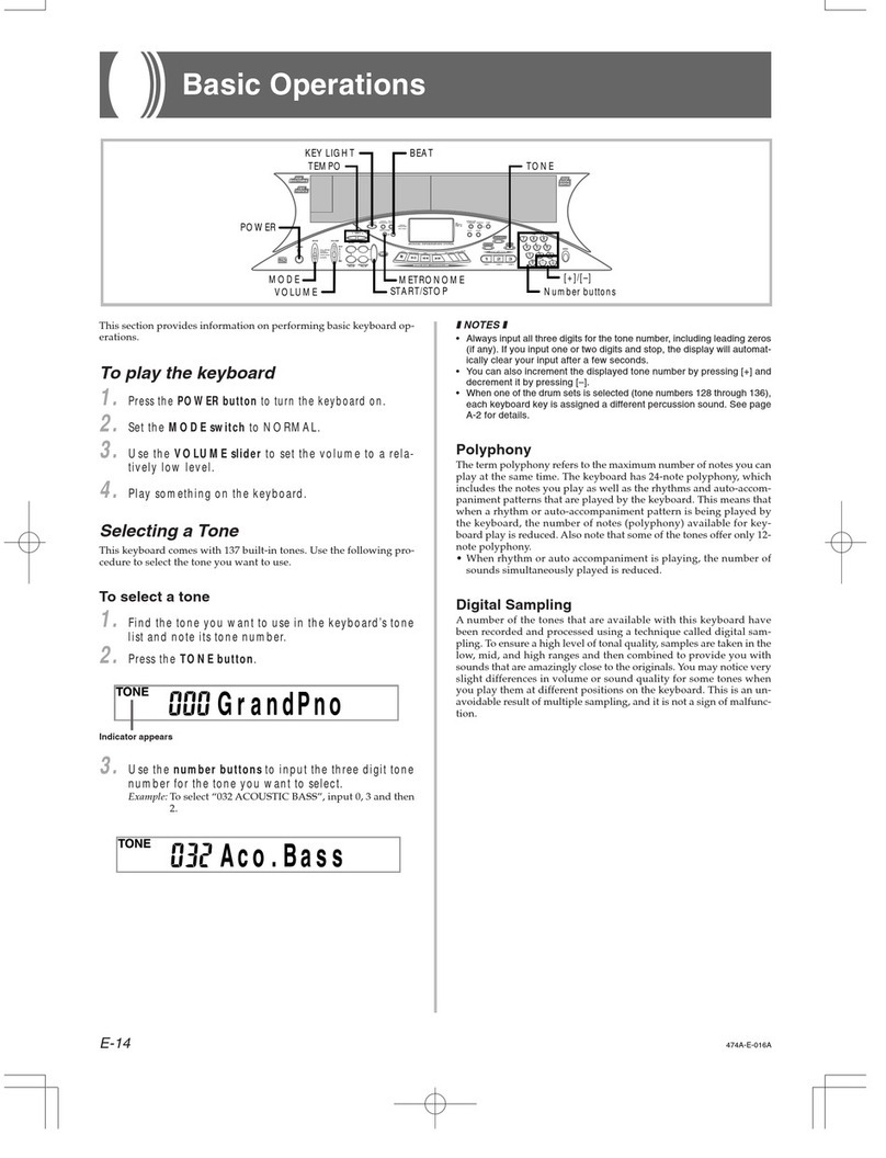 Casio LK-50 Assembly instructions