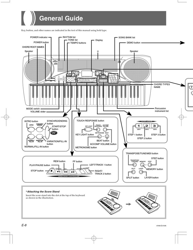 Casio LK-50 Configuration guide