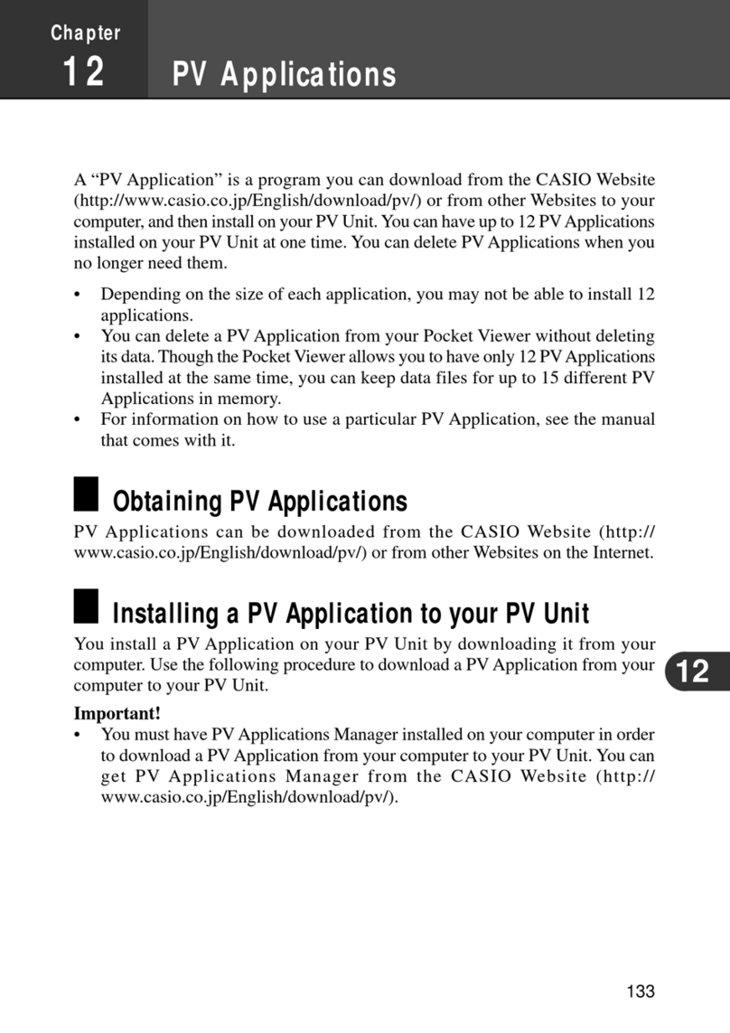 Casio PV-750 Plus Application guide