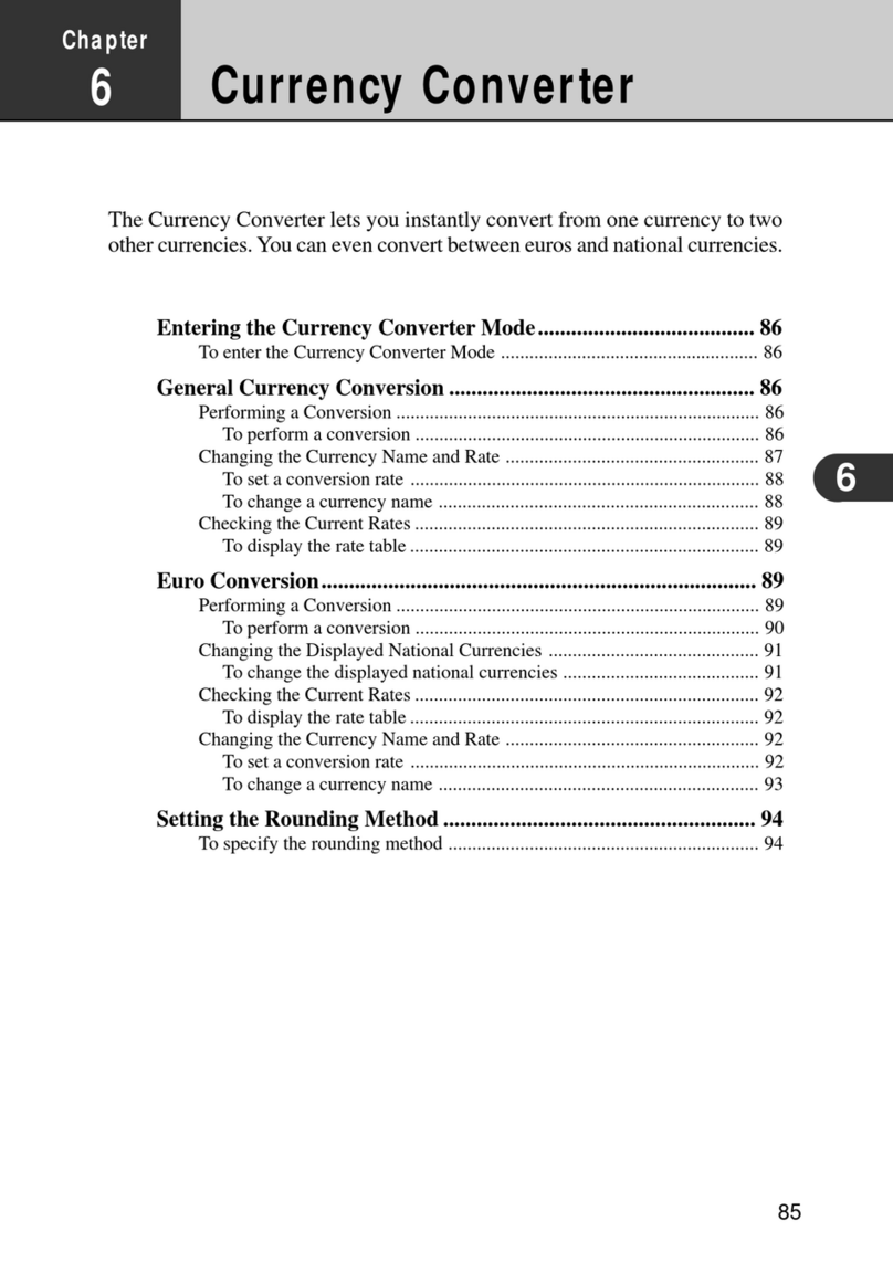 Casio PV-250X User manual