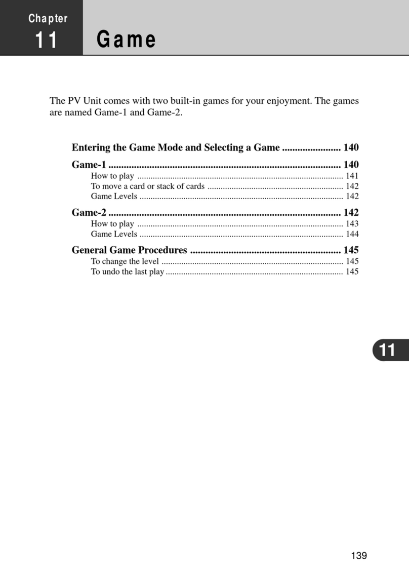 Casio PV-250X User manual Casio PV-250X User manual