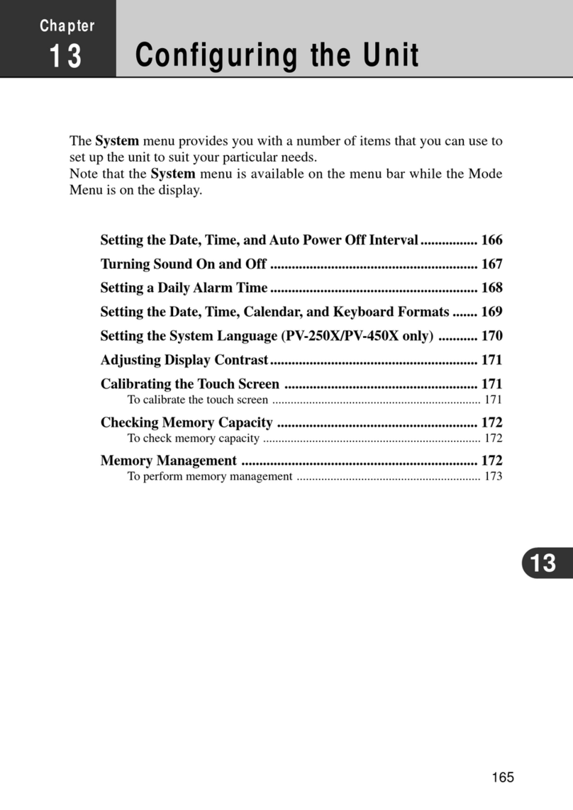 Casio PV-250X User manual