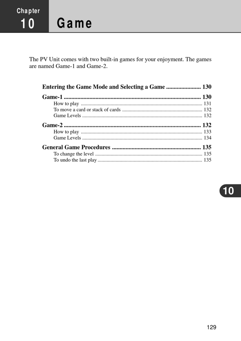 Casio PV-100 user guide