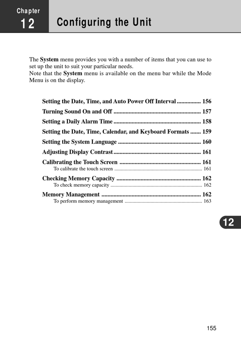 Casio PV-100 User manual