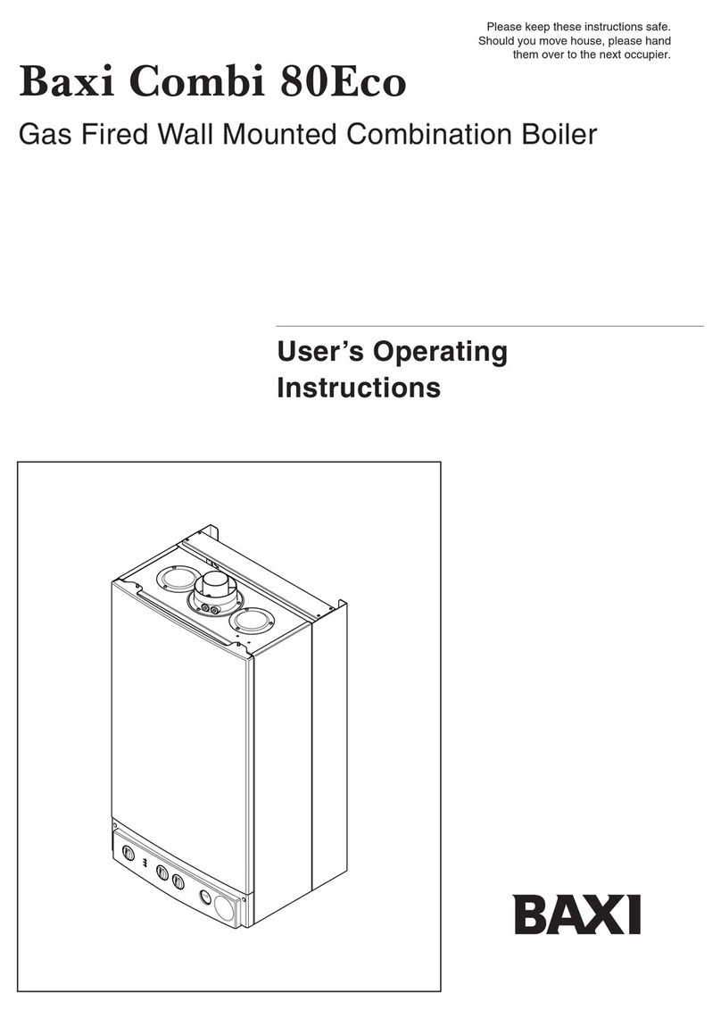 Baxi Combi 80 Eco Operation instructions