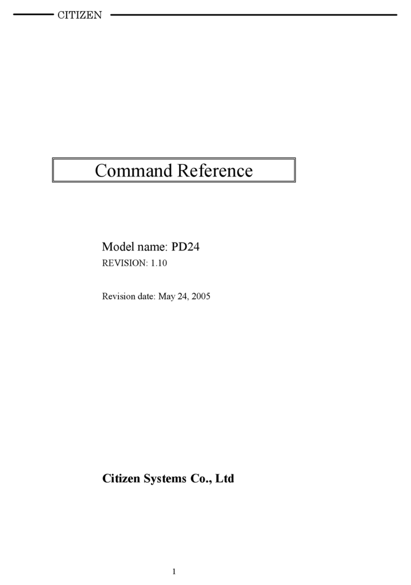 Citizen PD-24 Installation manual