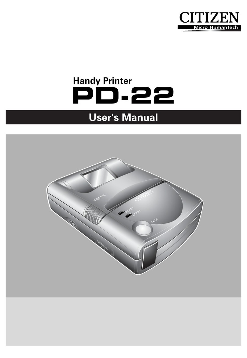 Citizen PD-22 User manual