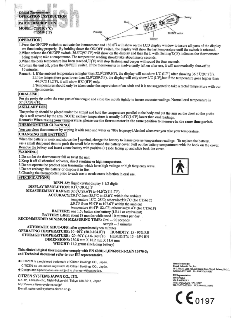 Citizen CT561C Technical manual