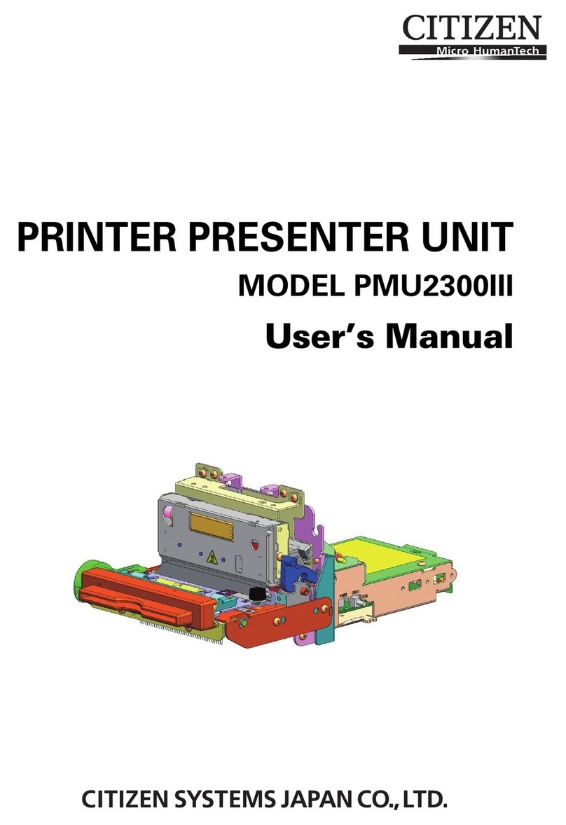 Citizen PMU2300III User manual Citizen PMU2300III User manual