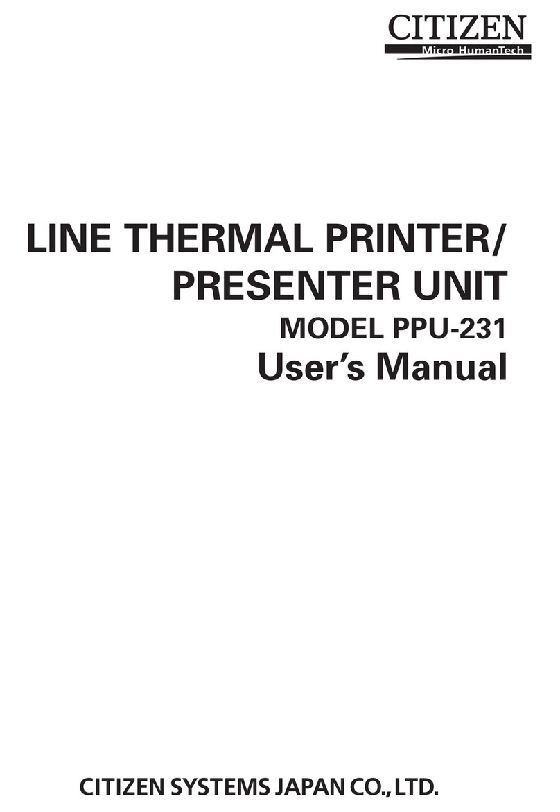 Citizen PPU-231 User manual