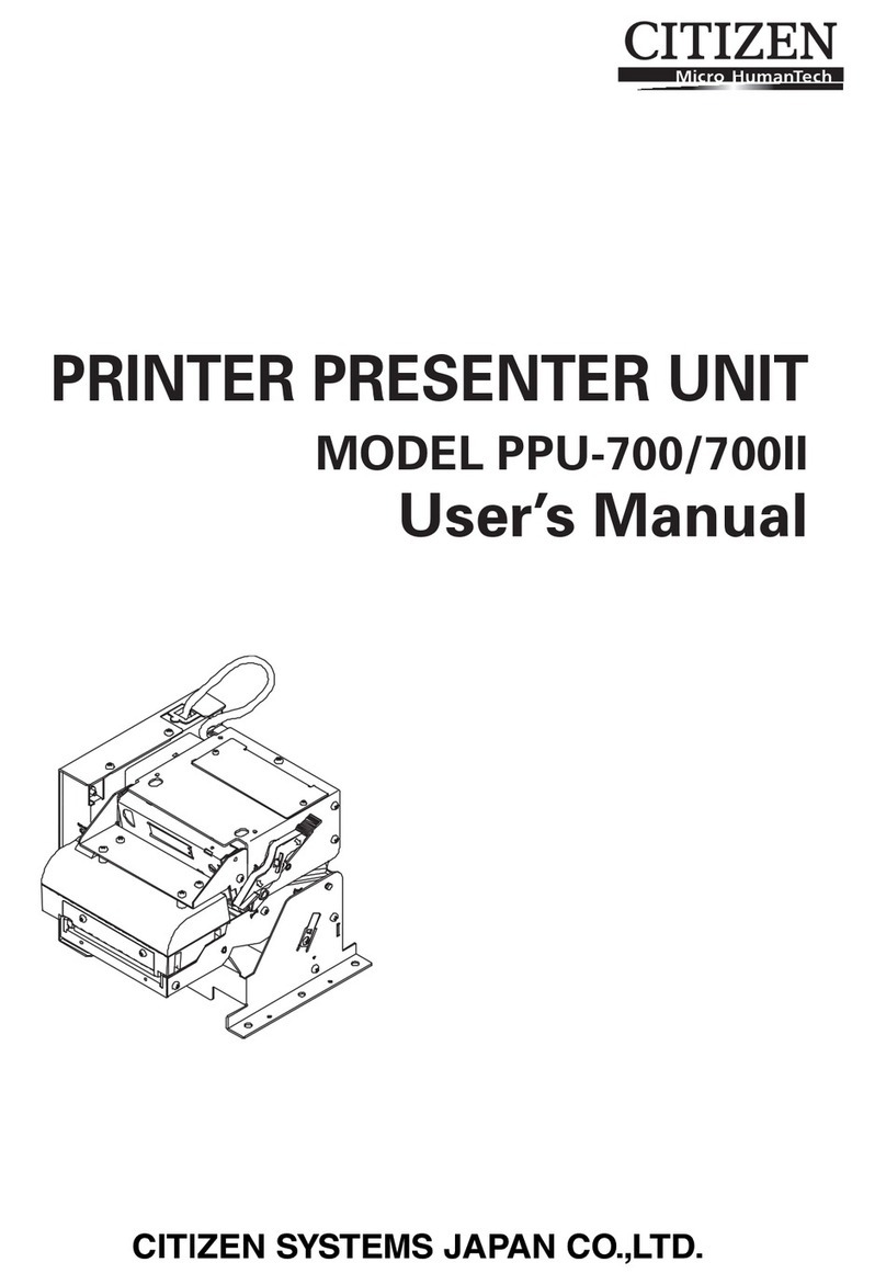 Citizen PPU-700 user manual