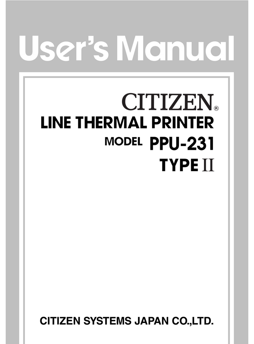 Citizen PPU-231 User manual