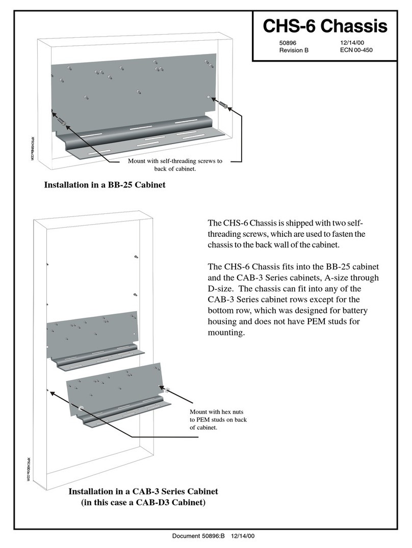 Fire-Lite CHS-6 Chassis installation guide