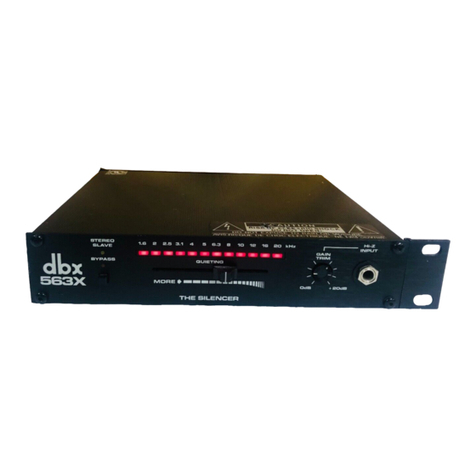 dbx The Silencer 563X instruction manual