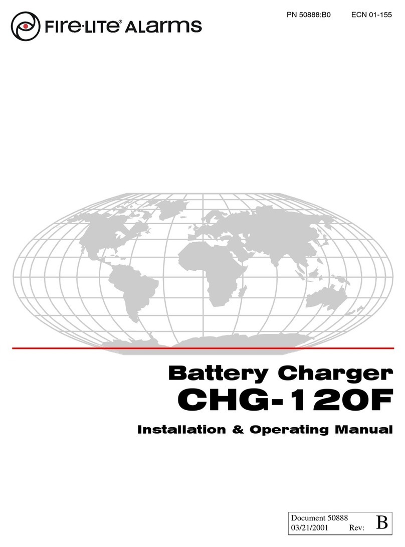 Fire-Lite CHG-120F Installation & operating manual Fire-Lite CHG-120F Installation & operating manual
