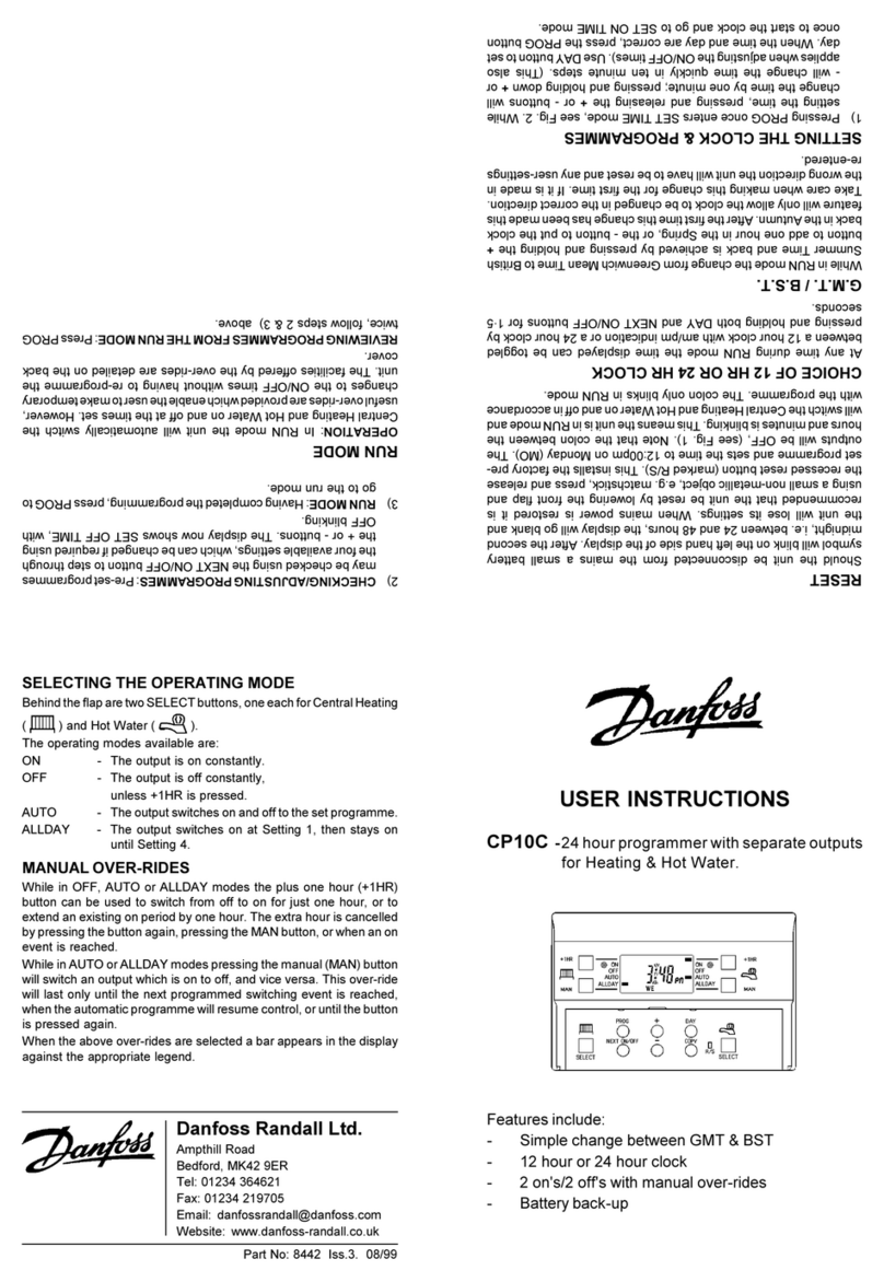 Danfoss CP10C User manual