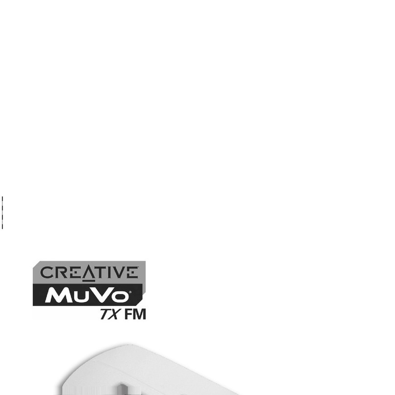 Creative MUVO TX FM User manual Creative MUVO TX FM User manual
