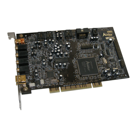 Creative Creative Sound Blaster Audigy user guide