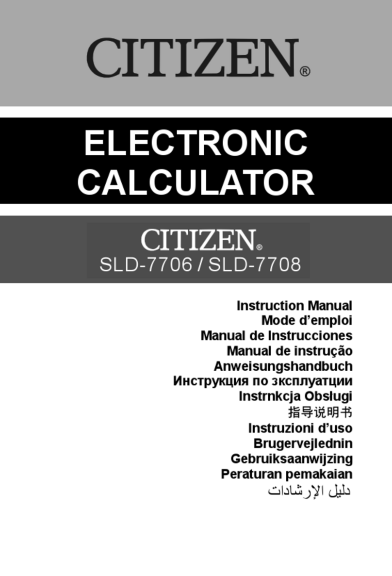 Citizen SLD-7708 User manual