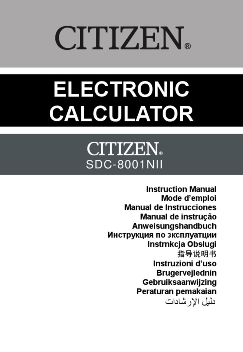 Citizen SDC-8001NII User manual