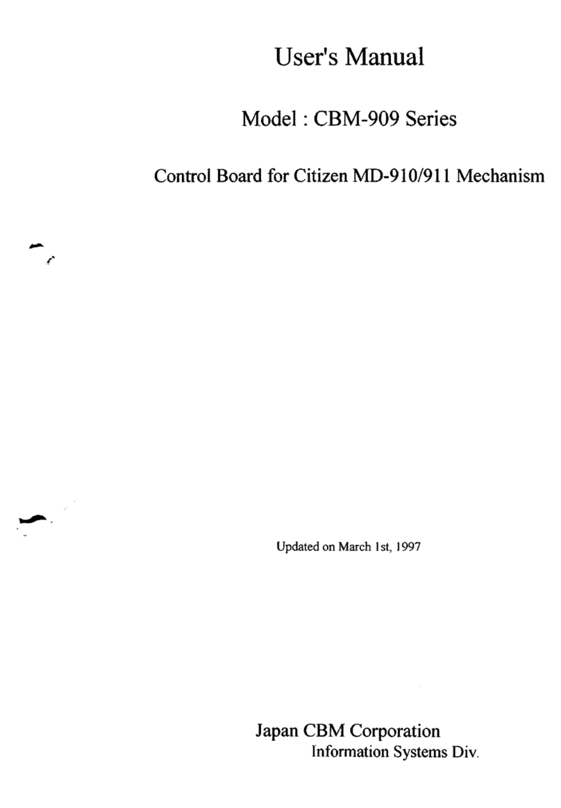 Citizen CBM-909 Series user manual