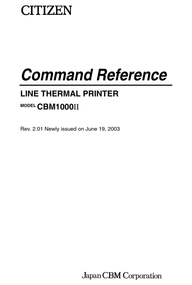 Citizen CBM1000II RF Installation manual