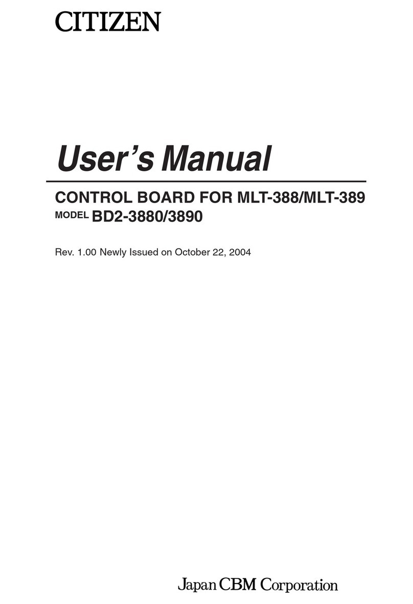 Citizen BD2-3880 user manual