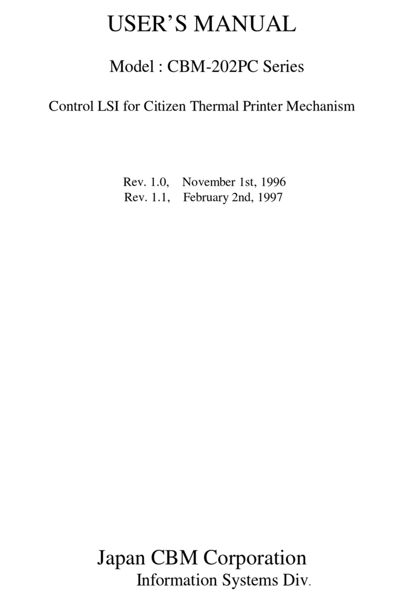 Citizen CBM-202PC Series user manual