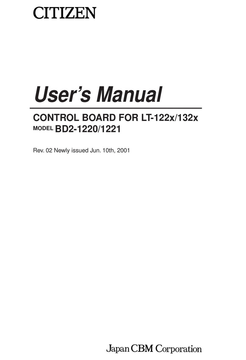 Citizen BD2-1220 user manual