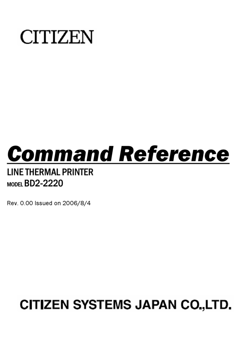 Citizen BD2-2220 Installation manual