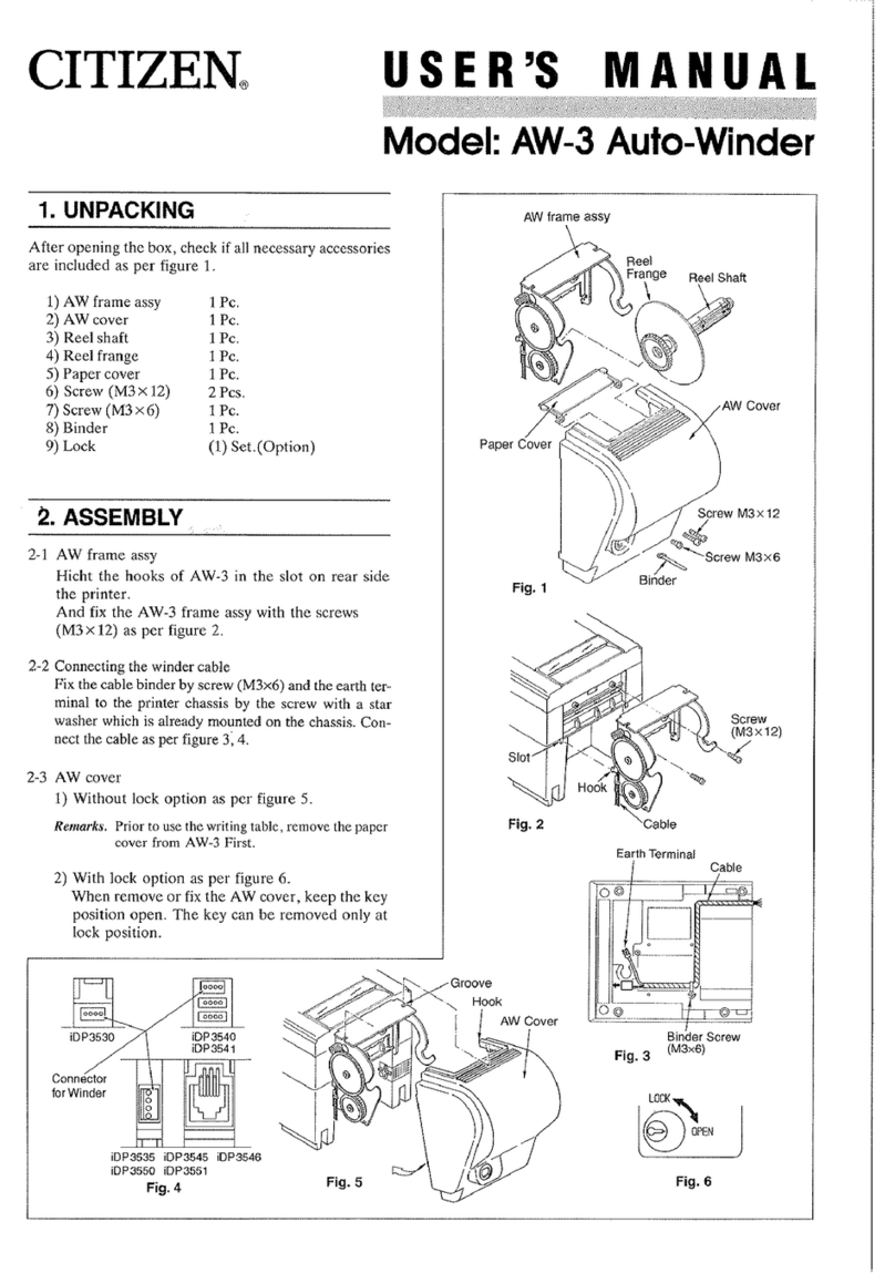 Citizen AW-3 user manual