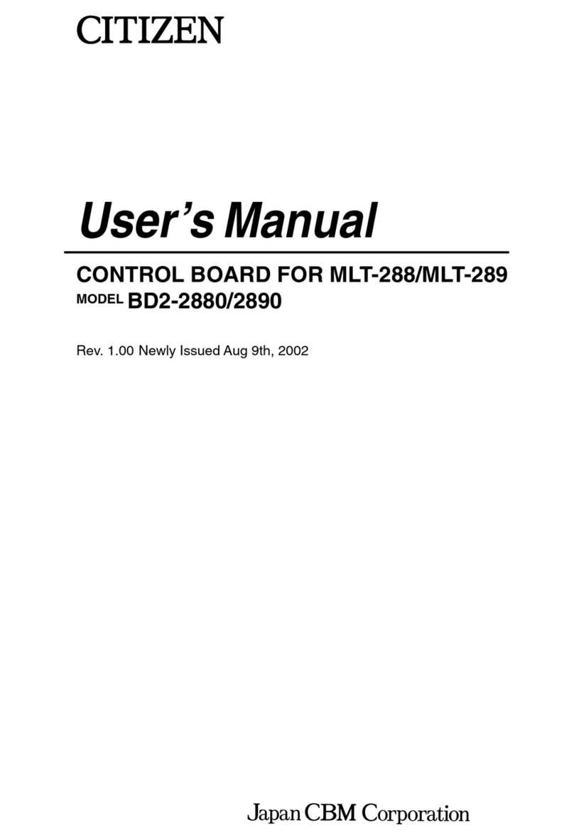 Citizen BD2-2880 user manual