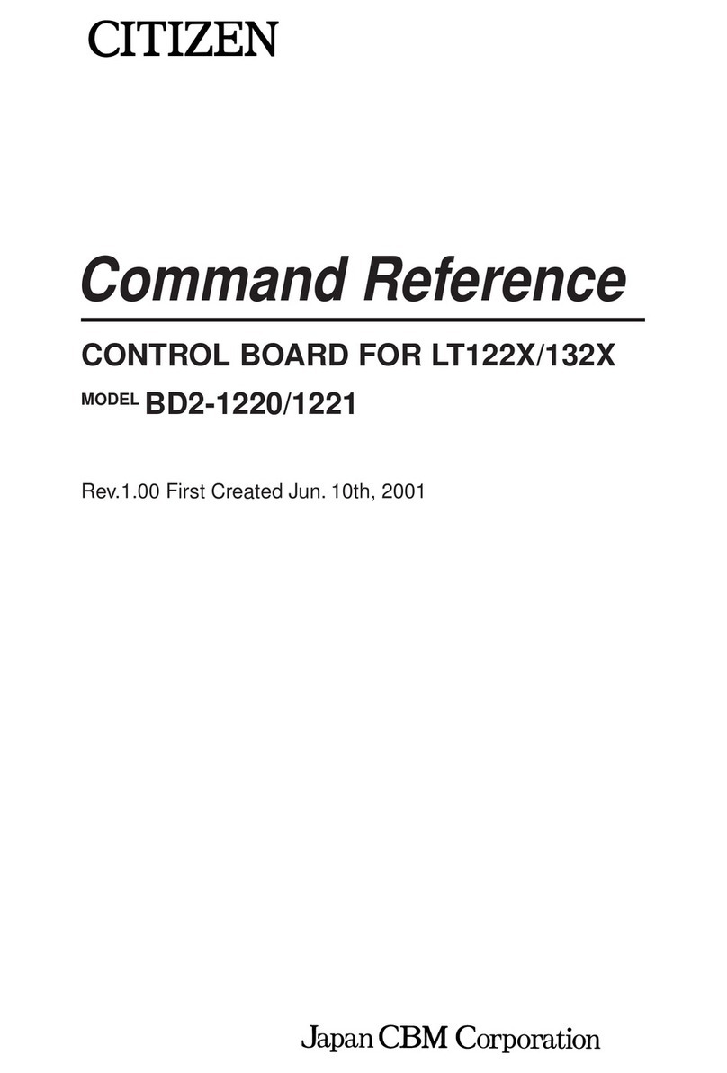 Citizen BD2-1220 Command reference