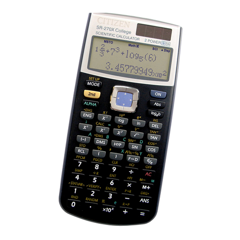 Citizen SR-270X instruction manual