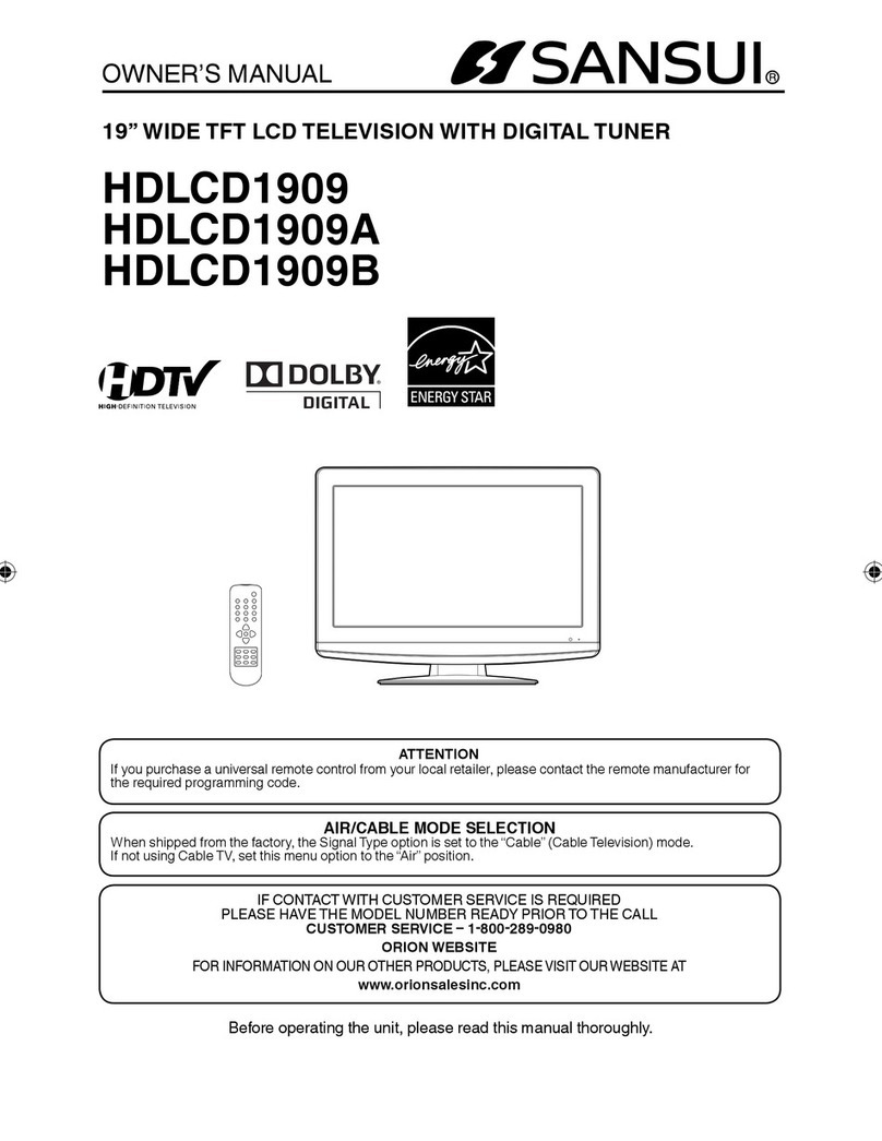 Sansui HDLCD1909A User manual