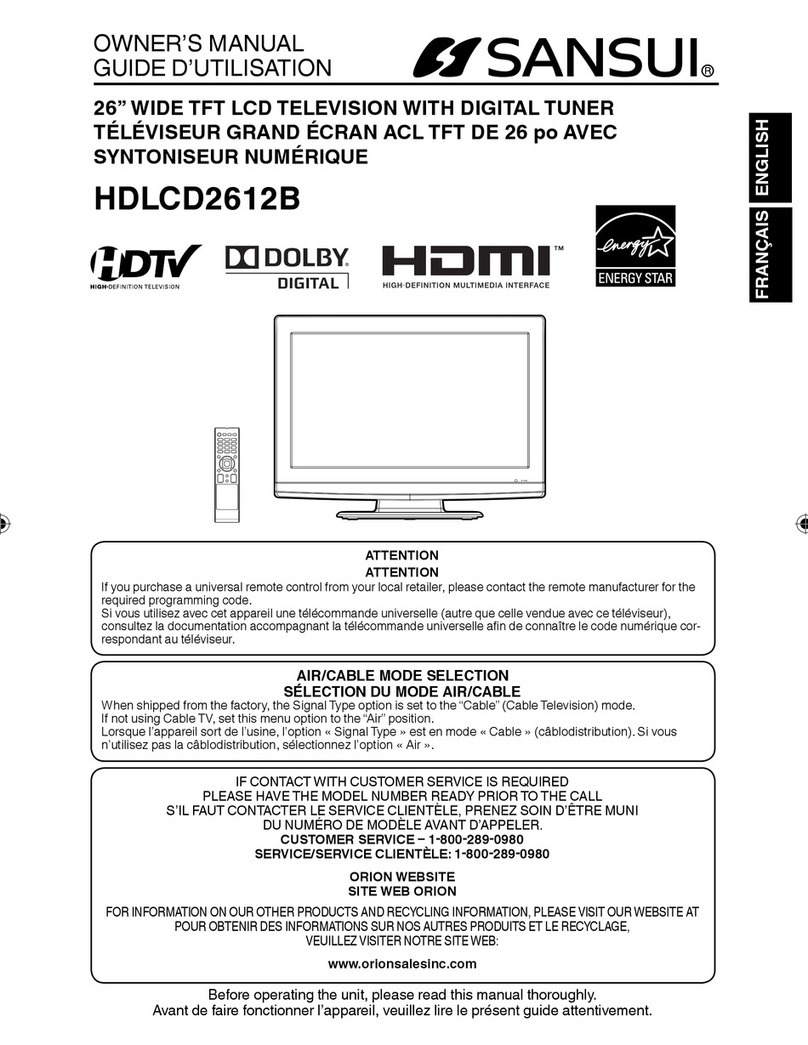 Sansui HDLCD2612B User manual