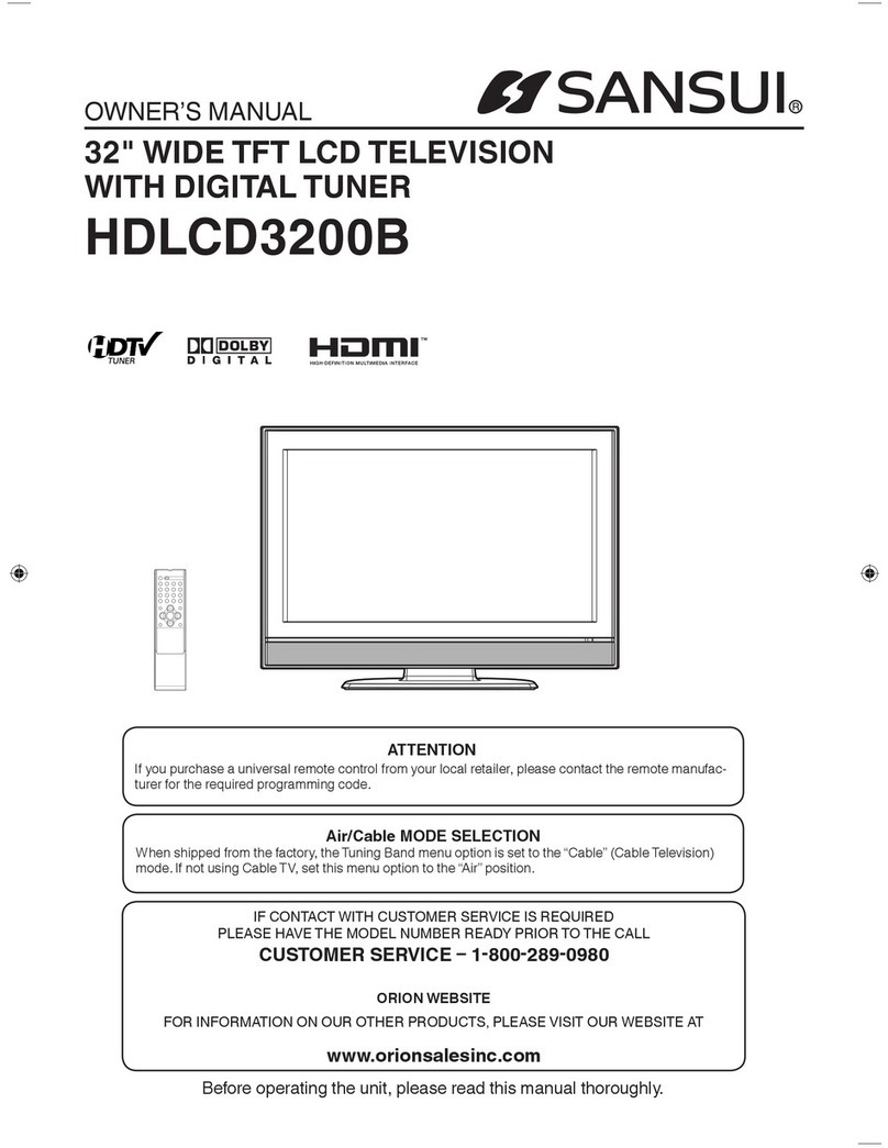 Sansui HDLCD3200B User manual