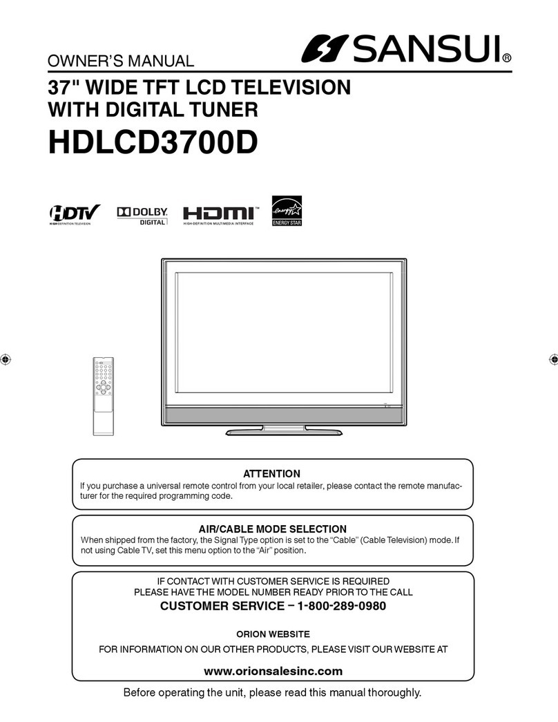 Sansui HDLCD3700D User manual