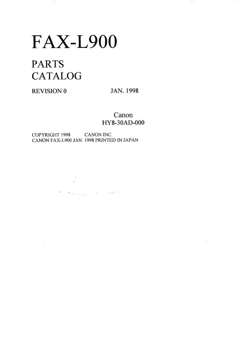Canon FAX-L900 Instruction Manual