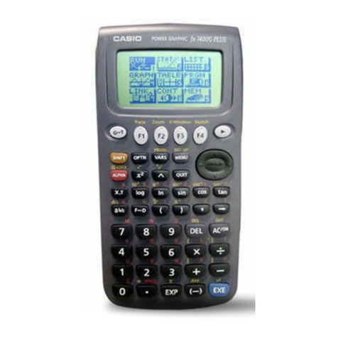 Casio fx-7400G PLUS User manual