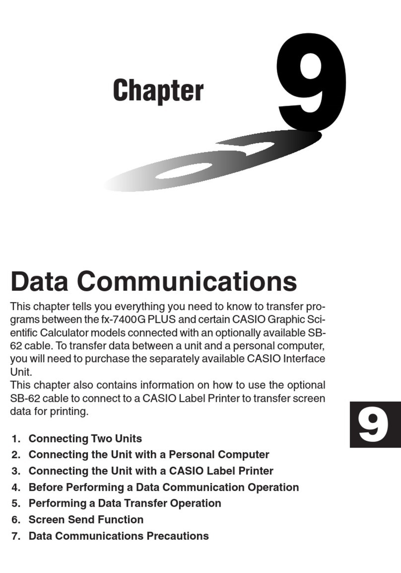 Casio fx-7400G PLUS User manual Casio fx-7400G PLUS User manual