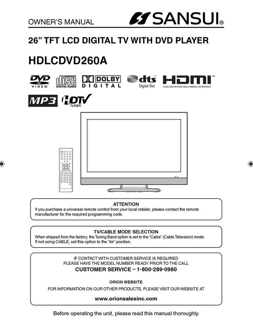 Sansui HDLCDVD260A User manual